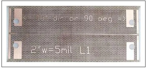 圖3、采用GCPW信號饋入的微帶傳輸線