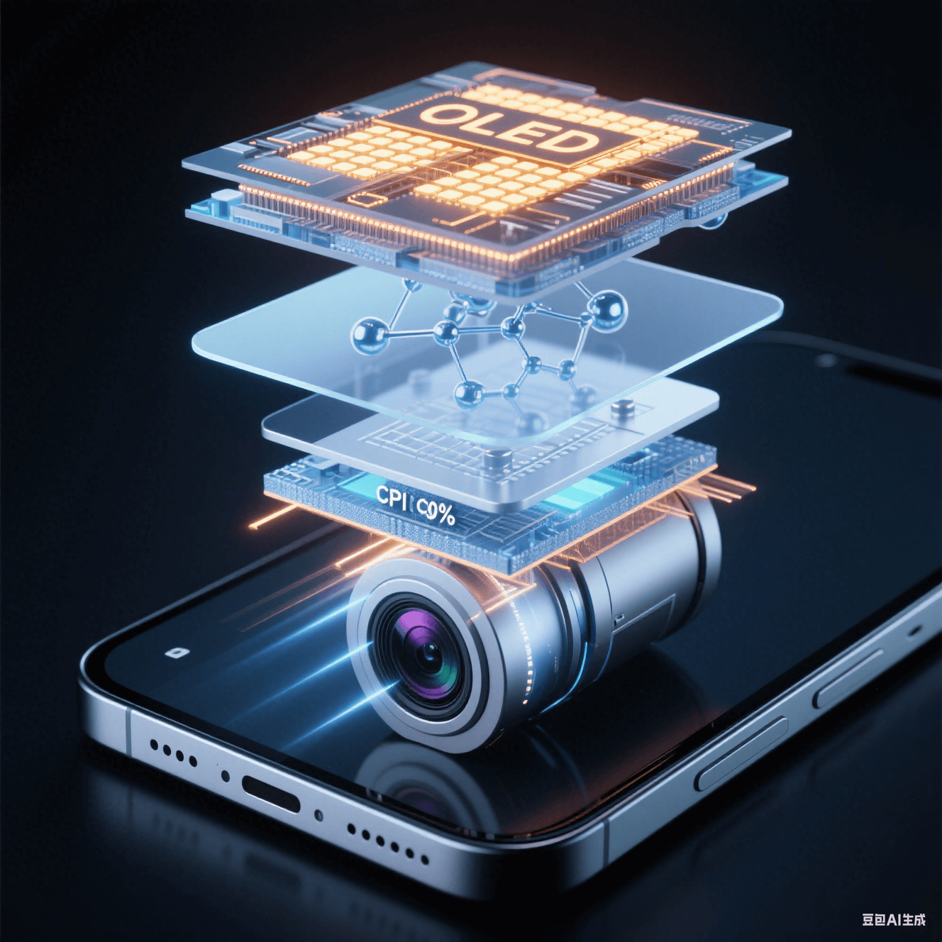 屏下攝像頭技術(shù)剖面：無(wú)色聚酰亞胺膜 (透光率 90%) 實(shí)現(xiàn)光學(xué)與拍攝雙重優(yōu)化