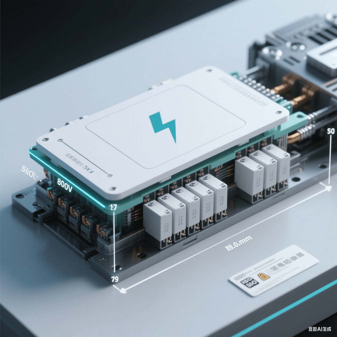 800V平臺陶瓷基板：AlN材料實現(xiàn)＞5kV絕緣與8mm爬電距離
