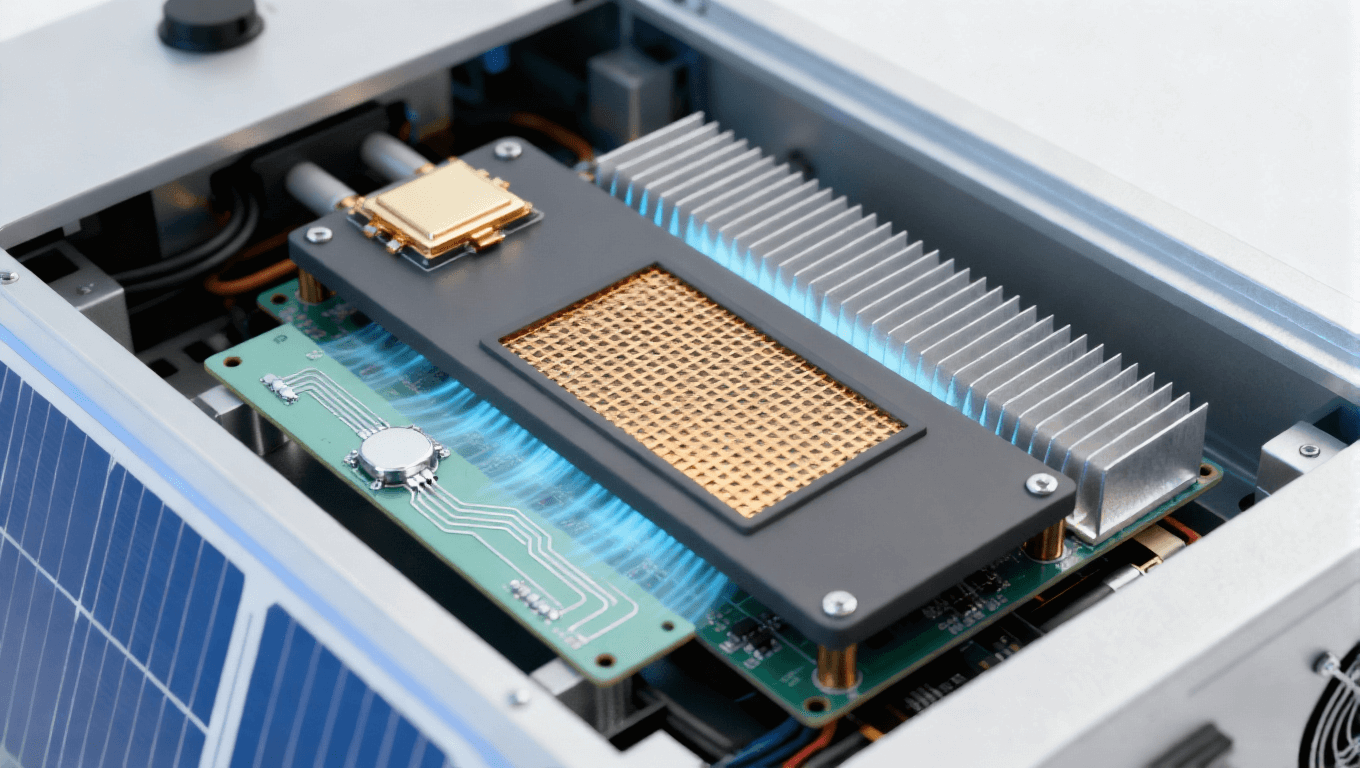 光伏逆變器 SiC 模塊基板應(yīng)用場(chǎng)景，氮化鋁基板適配 1500V 逆變器提升轉(zhuǎn)換效率 0.5%-1%