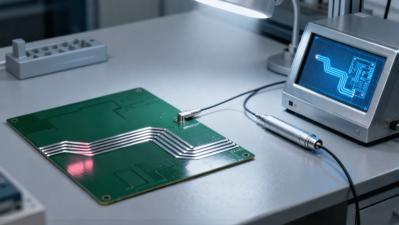 射頻前端 PCB 仿真驗證場景，三維仿真模型 + S 參數(shù)測試優(yōu)化傳輸線阻抗