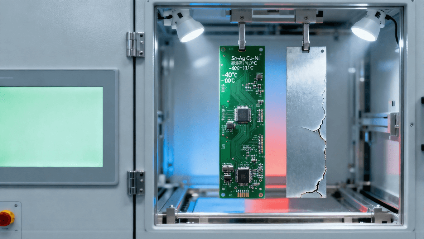 PCB高溫?zé)o鉛噴錫場(chǎng)景，Sn-Ag-Cu-Ni合金適配-40℃~150℃新能源汽車PCB