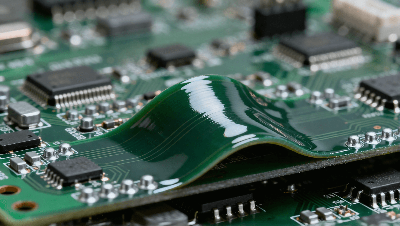 SMT回流焊后電路板因熱應(yīng)力導(dǎo)致中部彎曲變形實(shí)例