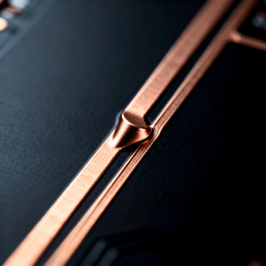 射頻PCB板阻抗匹配設(shè)計(jì)中的微帶線(xiàn)錐形漸變過(guò)渡結(jié)構(gòu)細(xì)節(jié)