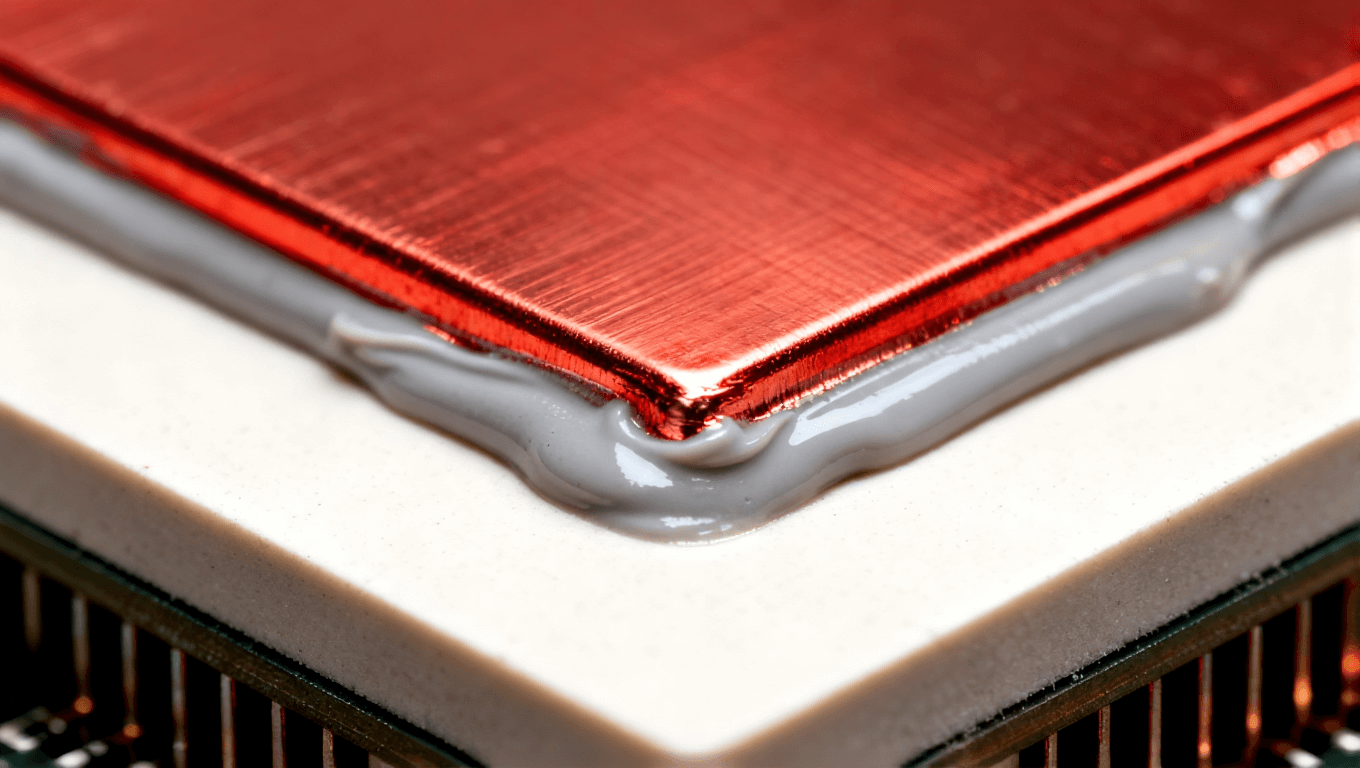 陶瓷封裝基板表面的厚銅散熱層與導(dǎo)熱膠共同構(gòu)成高效熱傳導(dǎo)結(jié)構(gòu)