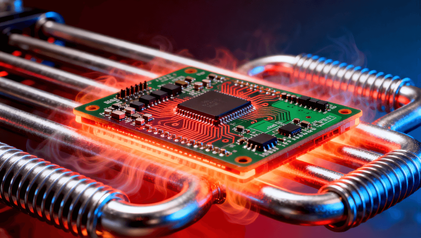 PCB焊接溫度曲線優(yōu)化示意圖，表現(xiàn)回流焊工藝中的熱管理，助力SMT焊接良率提升