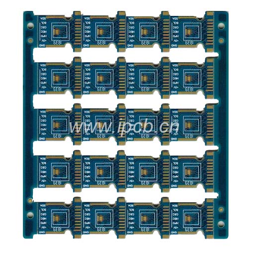 4層藍(lán)油鍍金板